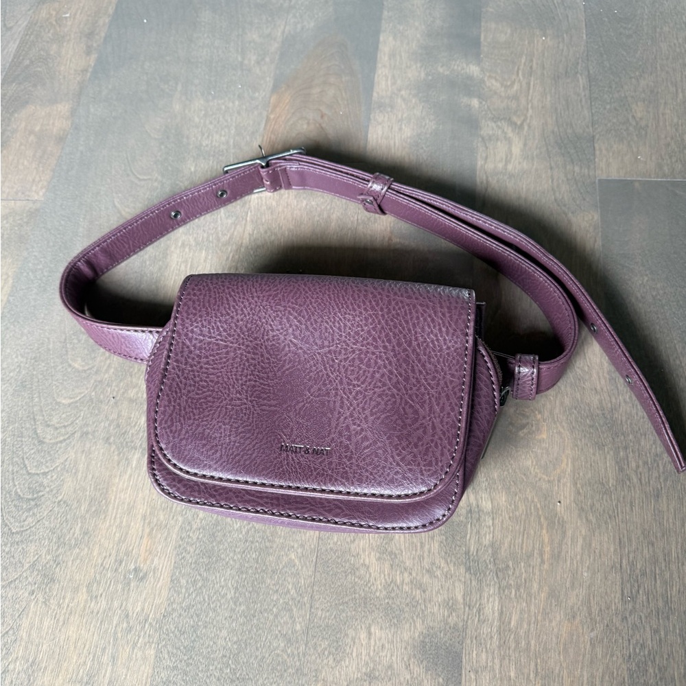 Matt & Nat Purple Belt Bag with Adjustable Strap